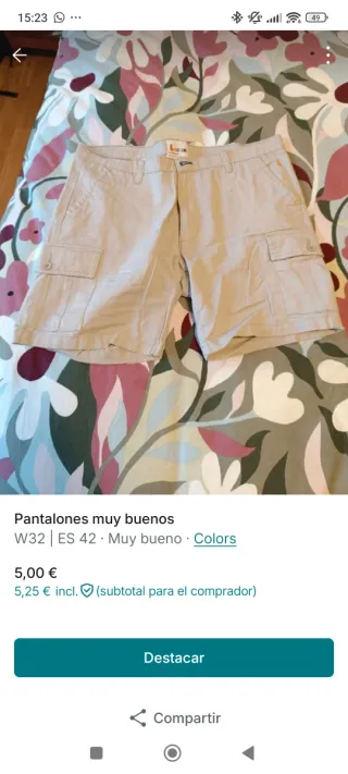 Pantalones cortos Colors beige W32