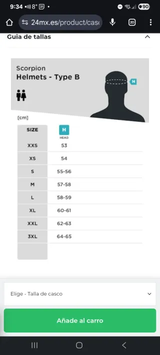 Casco Scorpion Exo-Combat II talla XL