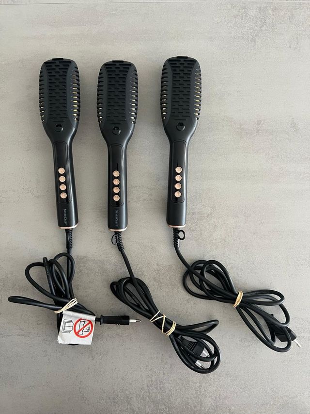 Spazzola lisciante Silver Crest nera