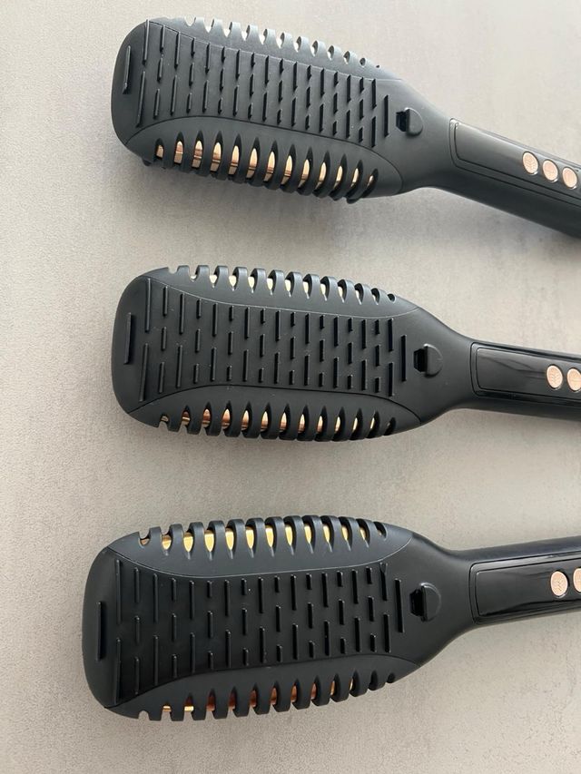 Spazzola lisciante Silver Crest nera