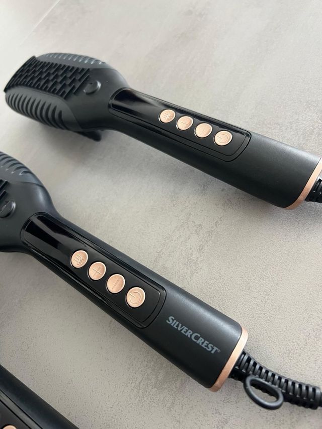 Spazzola lisciante Silver Crest nera