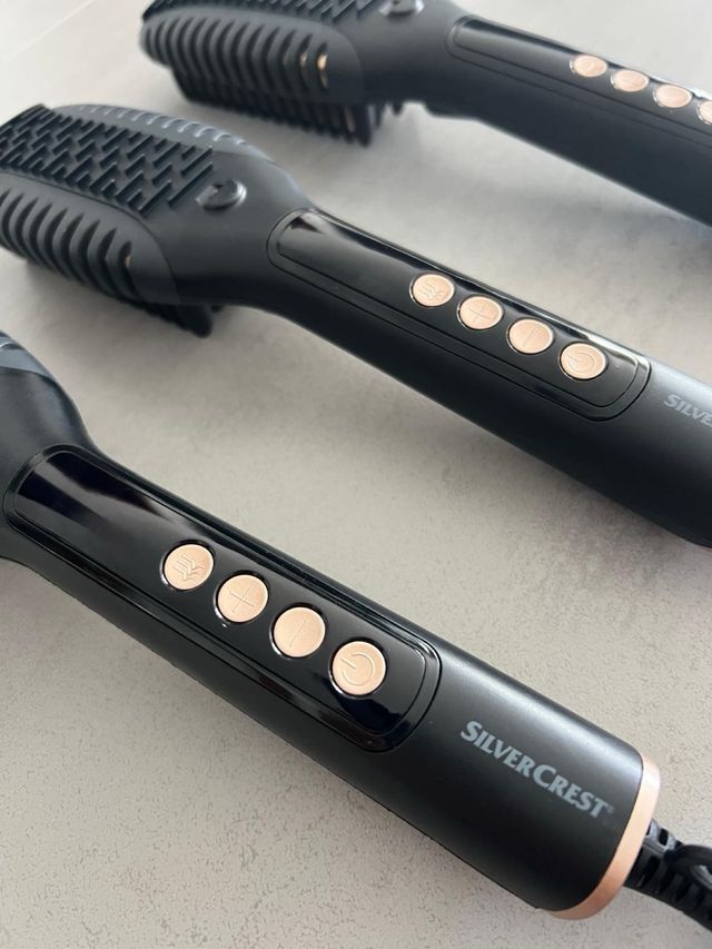 Spazzola lisciante Silver Crest nera