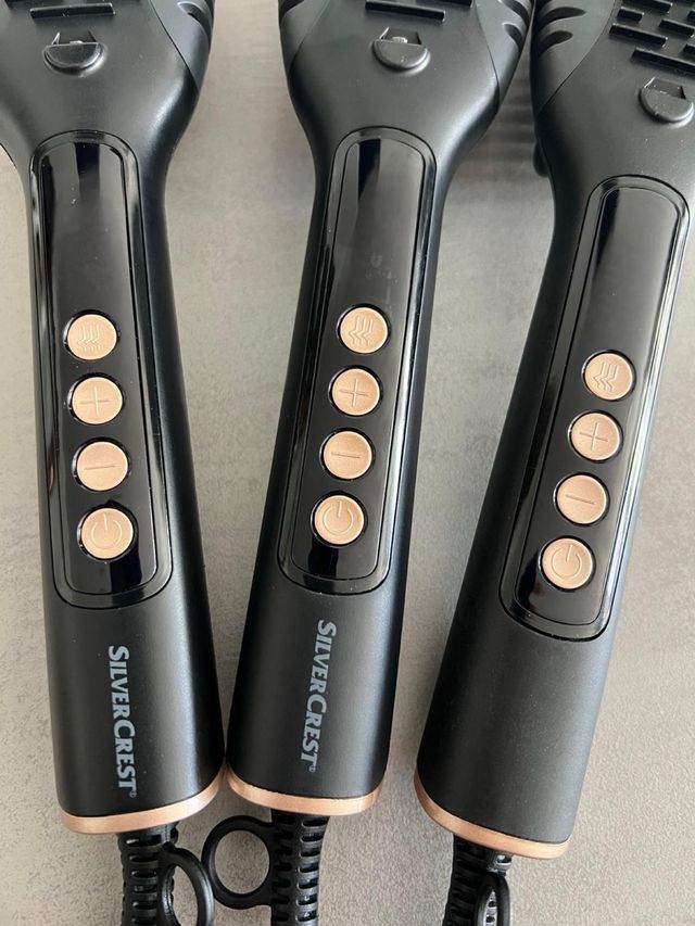 Spazzola lisciante Silver Crest nera