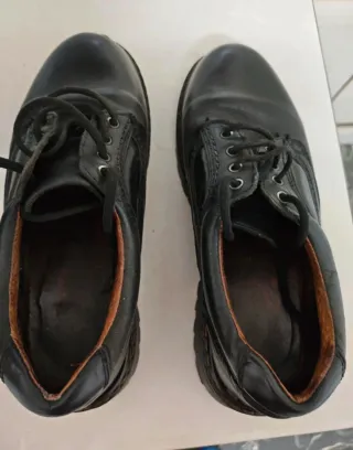 Zapatos de cuero hombre negros