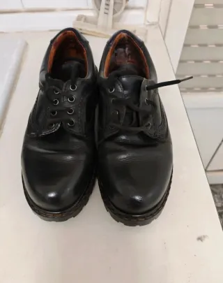 Zapatos de cuero hombre negros