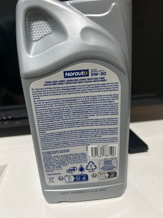 aceite norauto sin abrir