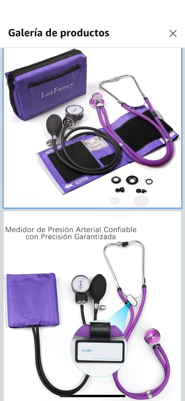 Tensômetro e Estetoscópio Roxo