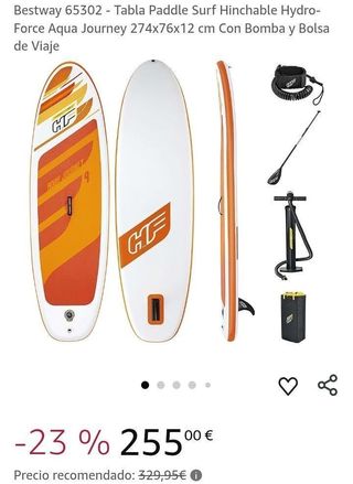 Bestway 65302 - Tabla Paddle Surf Hincha 274x76x12