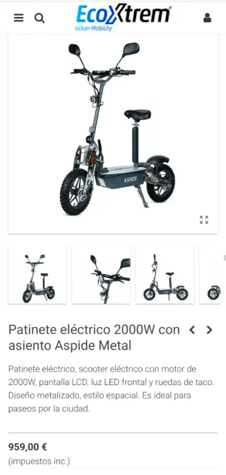 Patinete EcoExtrem 2000w