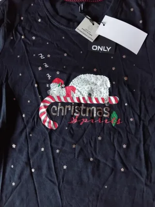Camiseta ONLY Navidad Talla M Mujer
