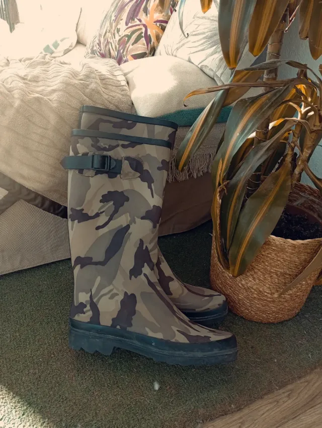 Botas de agua camuflaje