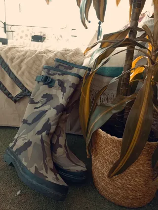 Botas de agua camuflaje