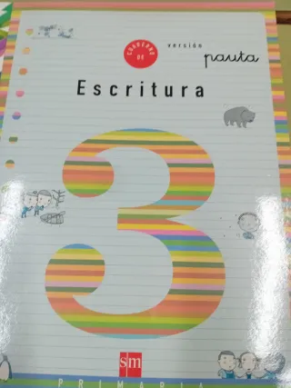Cuaderno 3 de escritura, Pauta. 1 Primaria