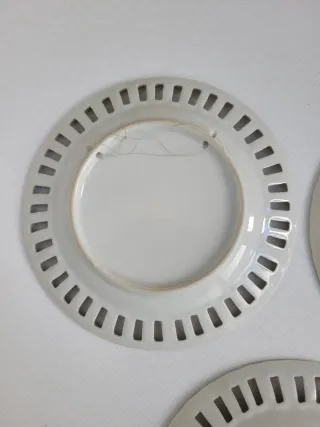 3 Piatti decorativi traforati vintage
