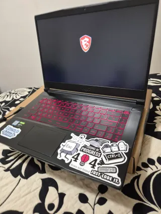 Portátil MSI i7-9750h,16gb,M2 500gb,gtx1050ti 4gb