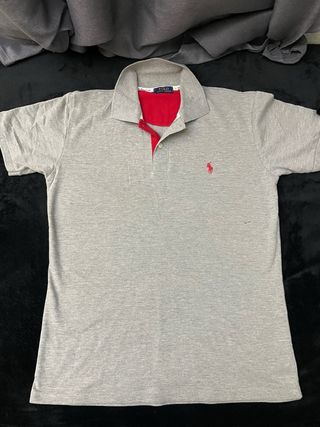 Polo Ralph Lauren Gris con Rojo