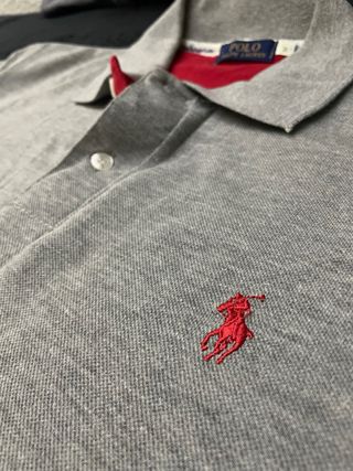 Polo Ralph Lauren Gris con Rojo