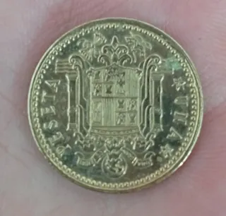 Moneda 1 Peseta Franco 1966