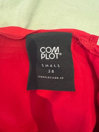 Vestido Fiesta Rojo Complot Talla M