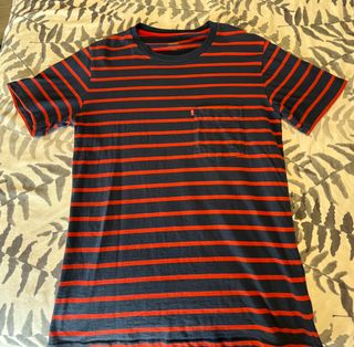 Camiseta Levi's Rayas Azul y Rojo