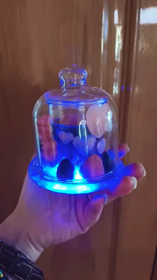 Regalo de jabones de glicerina cristal y luz