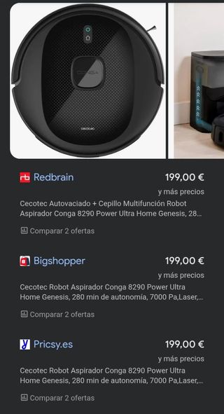 Cecotec Conga 8290 Robot Aspirador 7000 Pa