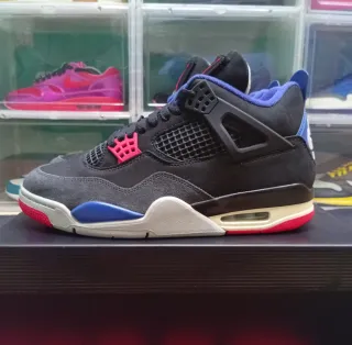 Jordan 4 Rare Air Negro Rojo