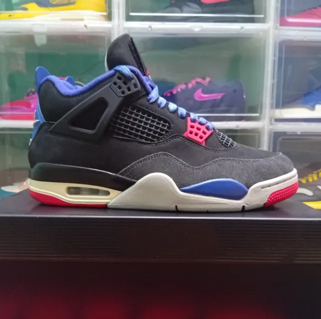 Jordan 4 Rare Air Negro Rojo