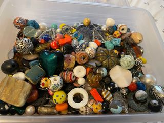 Lote 1kg Peças Artesanato e Bijuteria