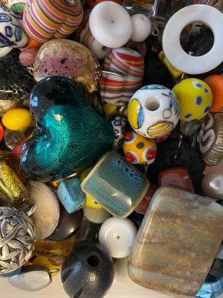 Lote 1kg Peças Artesanato e Bijuteria