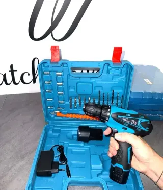 Trapano Avvitatore con 2 batterie e Valigetta