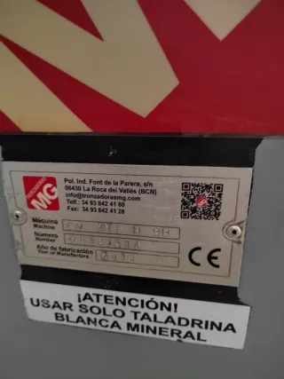 Sierra tronzadora MG CY-270-N