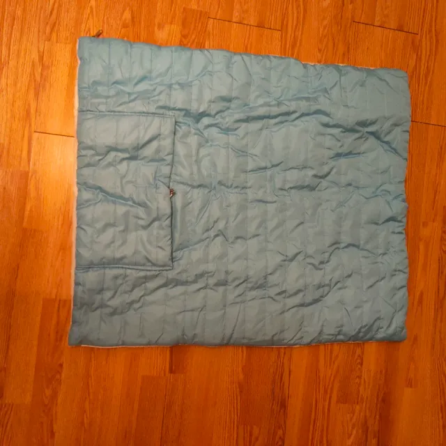 Sacco nanna neonato azzurro imbottito