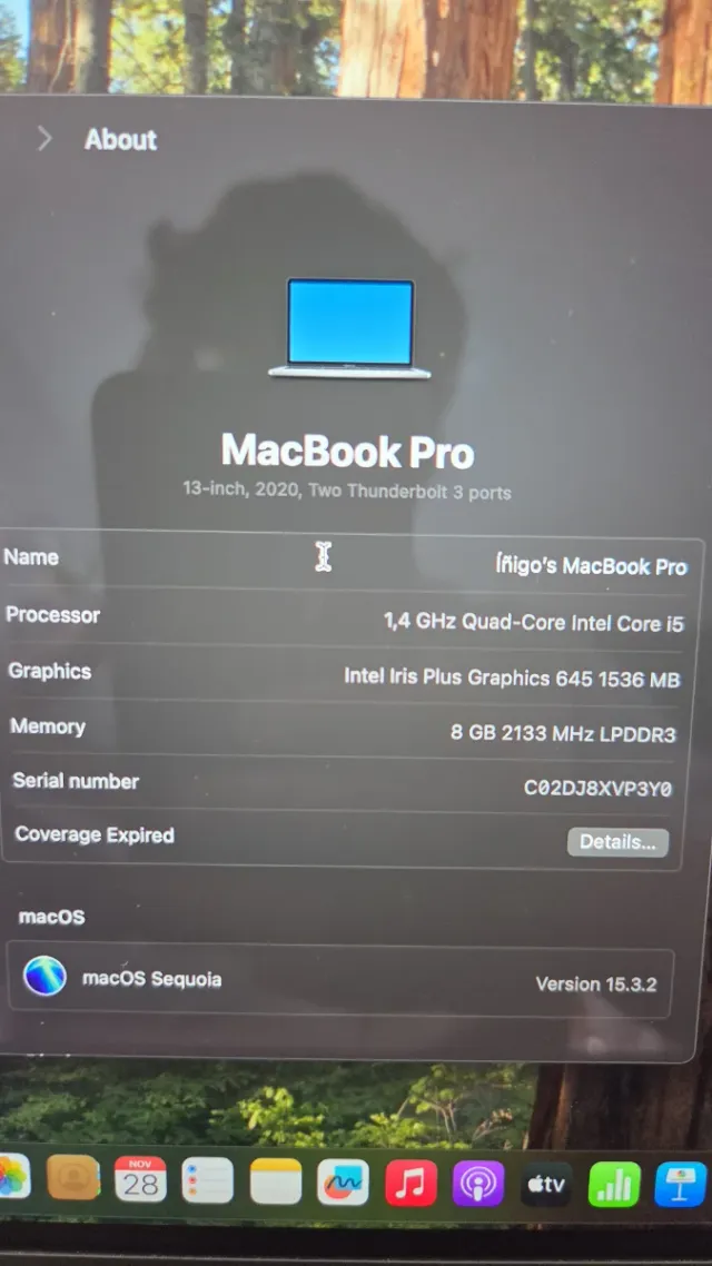 MacBook Pro A2285 Retina 2020