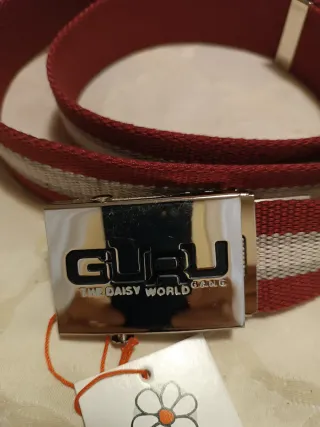Cintura Guru Gang 120cm Rossa e Argento Nuova