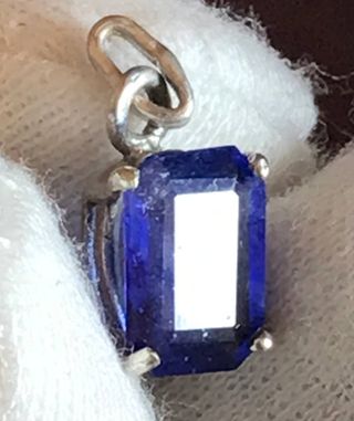 Colgante Zafiro Plata Ley + Regalo