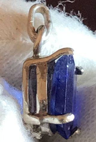 Colgante Zafiro Plata Ley + Regalo