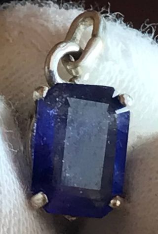 Colgante Zafiro Plata Ley + Regalo