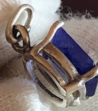 Colgante Zafiro Plata Ley + Regalo