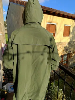 Traje de pesca impermeable verde