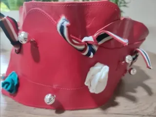 Cinturón de piel Zíngara rojo