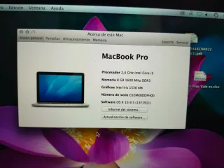 MacBook Pro Intel Core i5 8GB RAM