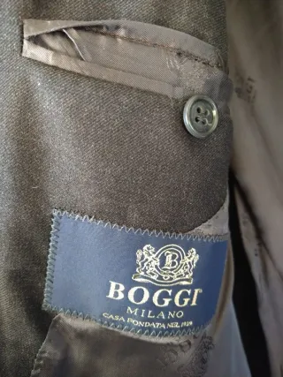 Abito uomo lana Boggi Milano grigio scuro M
