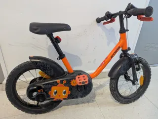 Bicicleta infantil Btwin naranja