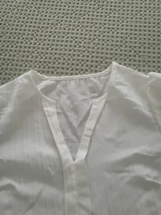 Camisa blanca manga corta