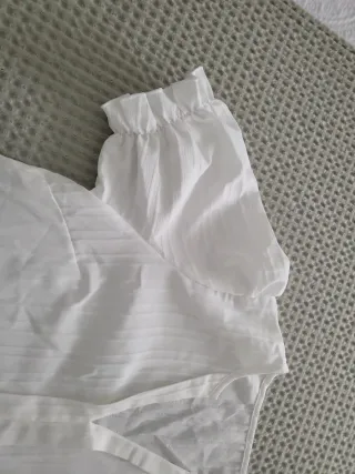 Camisa blanca manga corta