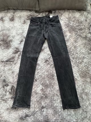 Pantalón Slim Fit Massimo Dutti Negro