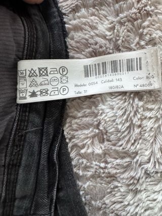 Pantalón Slim Fit Massimo Dutti Negro