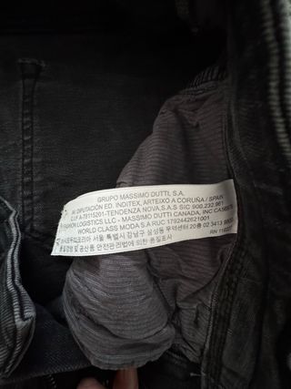 Pantalón Slim Fit Massimo Dutti Negro