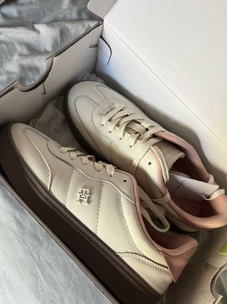 Zapatillas Tommy Hilfiger Beige/Rosa Talla 36